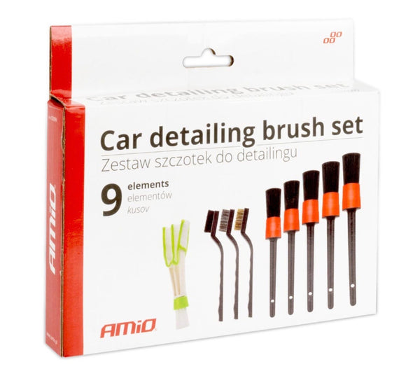 Kit de brosses pour l'esthétique automobile