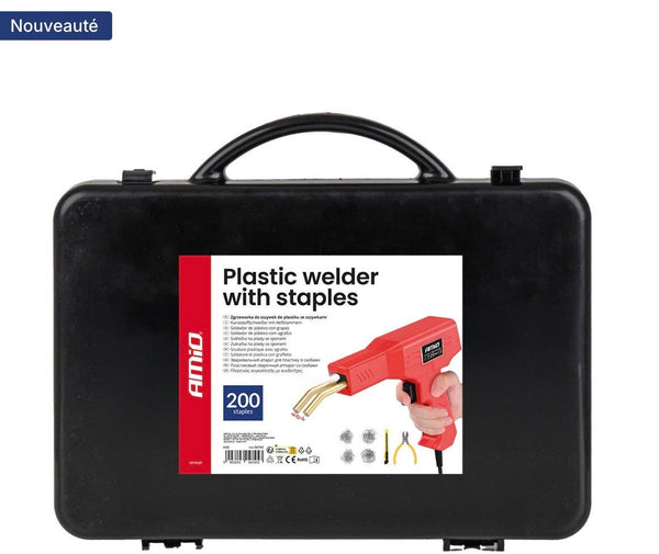 Kit de soudure plastique avec agrafes · 200 pièces · AMiO