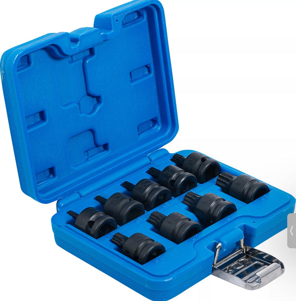 Douilles à embouts à choc XZN · 12,5 mm (1/2") · M4 à M16 · 9 pièces