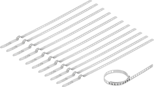 Jeu de brides à collier à essieu · 9 mm · 12 pièces