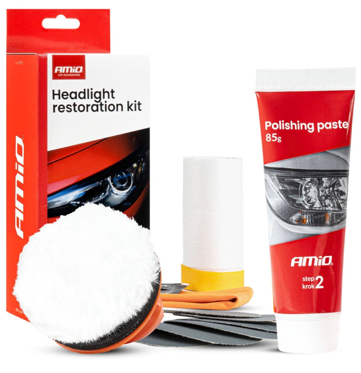 Kit de polissage de phares · AMiO