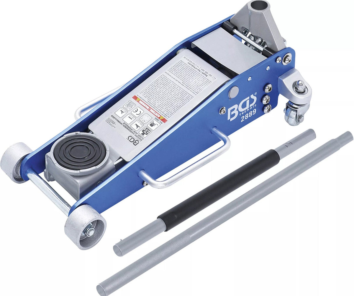 Cric rouleur · hydraulique · construction aluminium-acier · 2,5 t