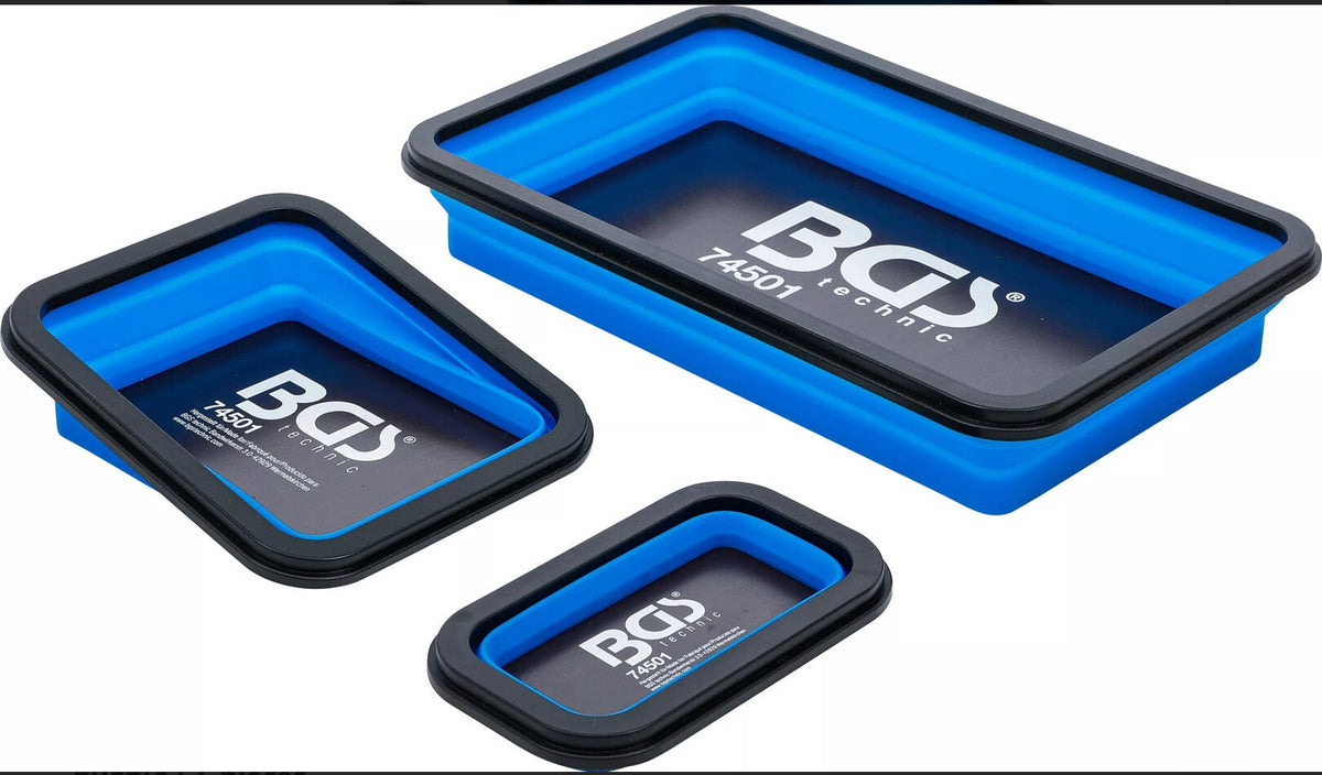 Jeu de coupelles magnétiques · silicone · pliable · 3 pièces