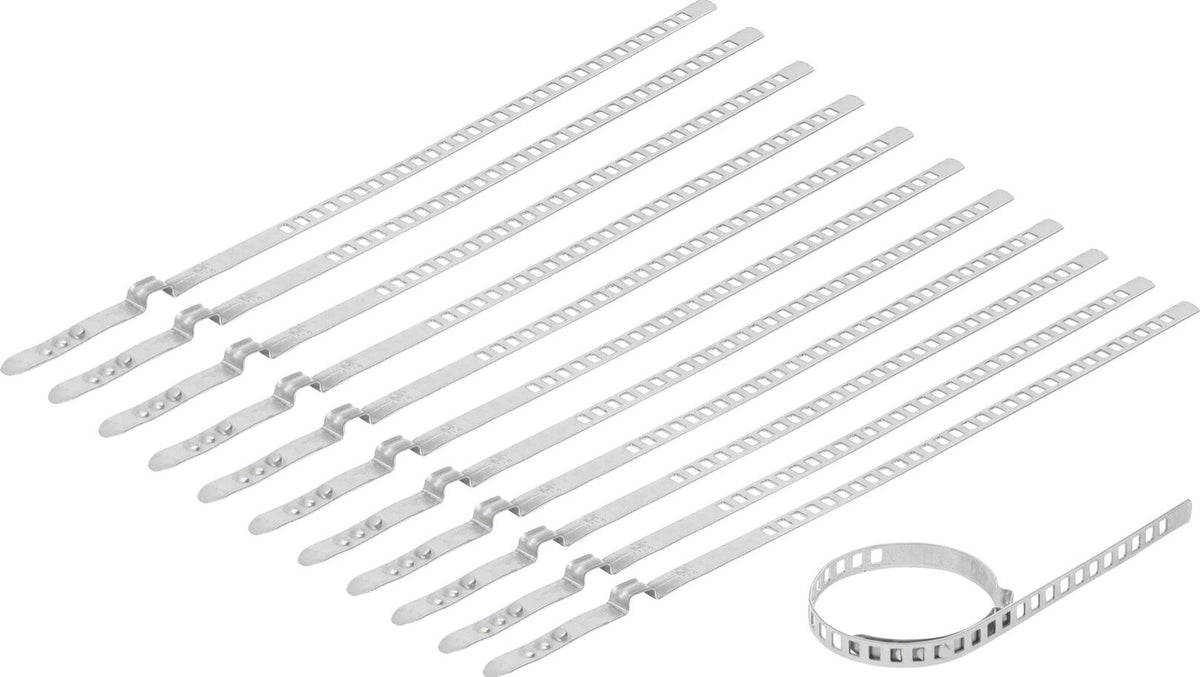 Jeu de brides à collier à essieu · 9 mm · 12 pièces